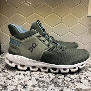 Men's On Running Cloud Hi Edge Olive Green Size 10
